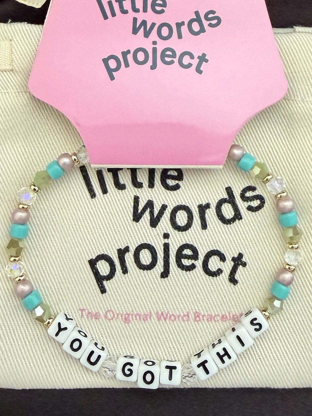 Little Words Project “You Got This” Beaded Stretch Bracelet